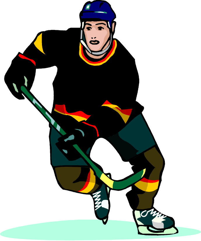 Free Hockey Player Wearing A Black Jersey Vector Art Clip Art 690x828 Free Hockey Player Wearing A Black Jersey Vector Art Clip Art