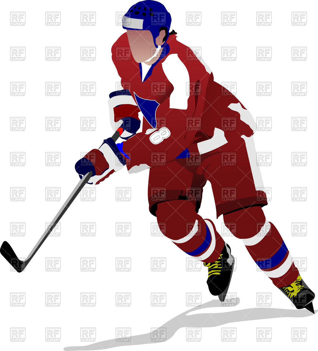 1085x1200 Ice Hockey Player Forward Vector Image Of People Leonido