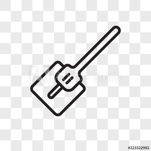 500x500 Hoe Vector Icon Isolated On Transparent Background, Hoe Logo