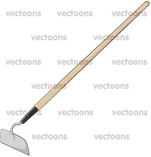308x320 Garden Hoe Illustration