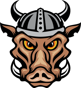 276x300 Hog With Helmet Viking Logo Vector