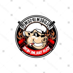 300x300 Photostock Vector Vector Cartoon Pig Character Mascot Logo