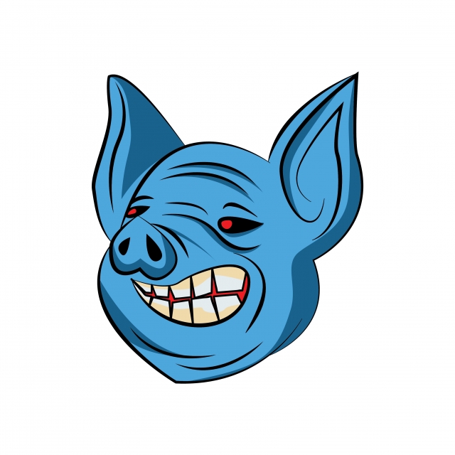 640x640 Pig Handrawn Vector Illustration, Domestic, Hog, Piglet Png