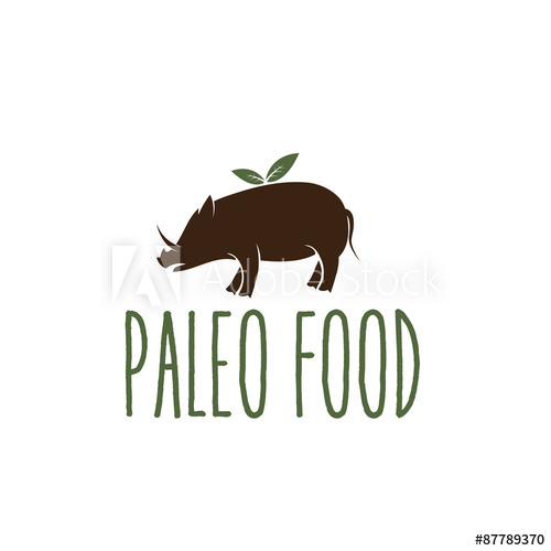 500x500 Paleo Food Hog Vector Design Template