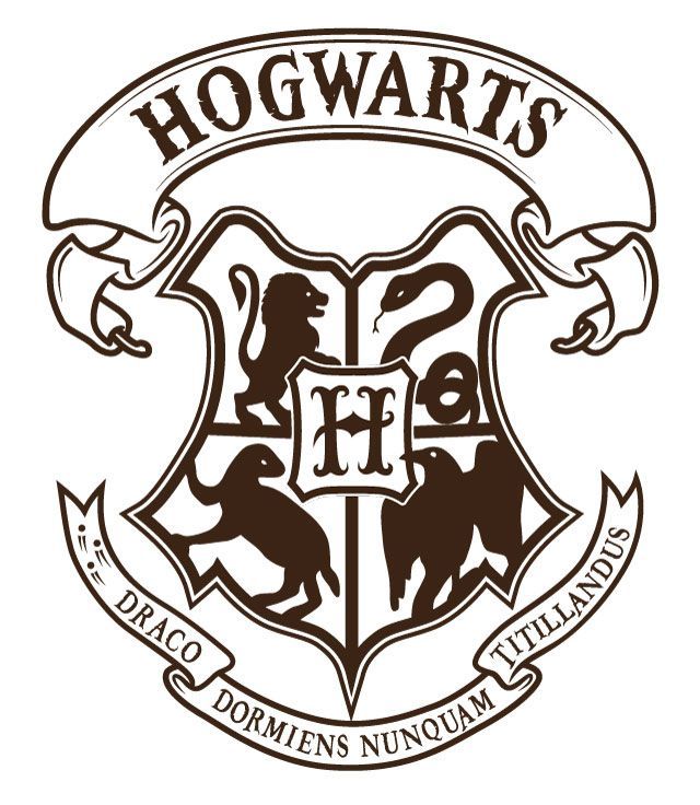 640x736 Hogwarts Logo Vector