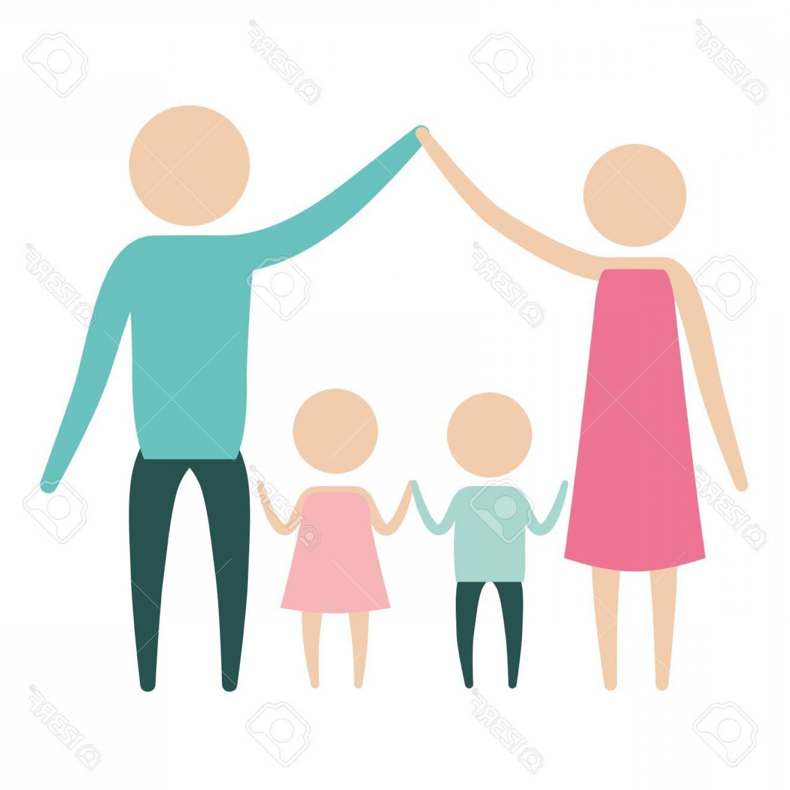 Photostock Vector Color Silhouette Pictogram Parents Holding Hands 1560x1560 Photostock Vector Color Silhouette Pictogram Parents Holding Hands