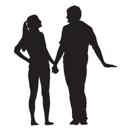 Holding Hands Silhouette Vector at Vectorified.com | Collection of ...