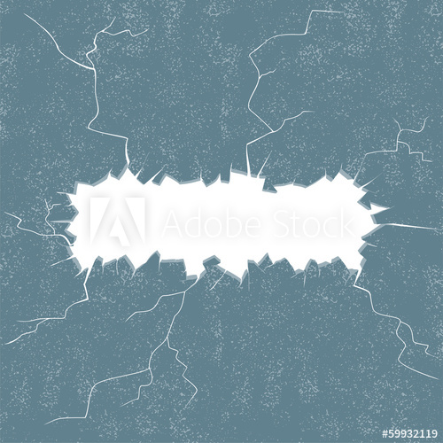 500x500 Template Hole In The Grunge Wall Vector