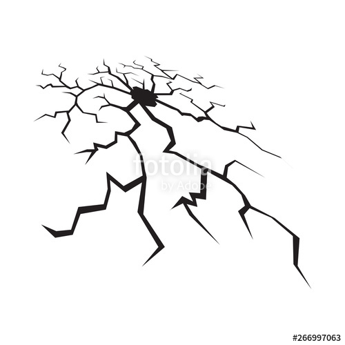 500x500 Dark Hole In A Wall Or In The Ground, Ruined Wall, Vector