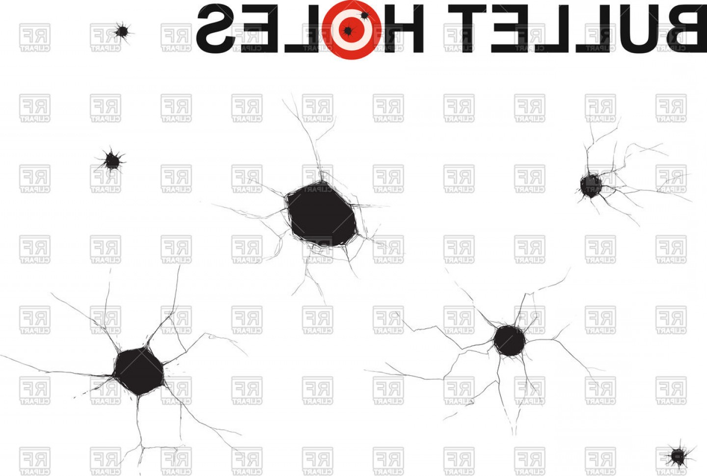 1440x970 Several Bullet Holes Vector Clipart Soidergi