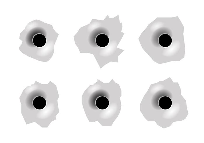700x490 Free Bullet Holes Vector