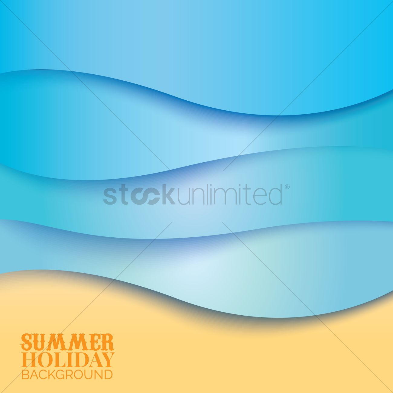 1300x1300 Summer Holiday Background Vector Image