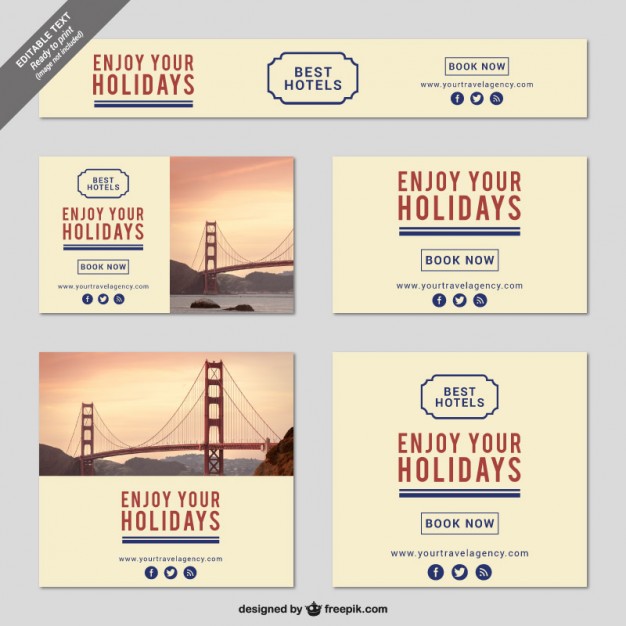 626x626 Minimalist Holidays Banner Templates Vector Free Download