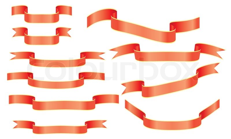 800x483 Set Of Red Holiday Banners Vector Stock Vector Colourbox