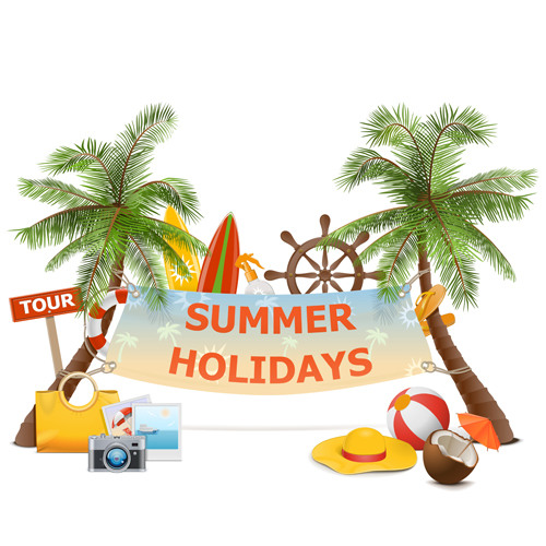 500x500 Summer Holiday Advertising Banner Vector Free Download