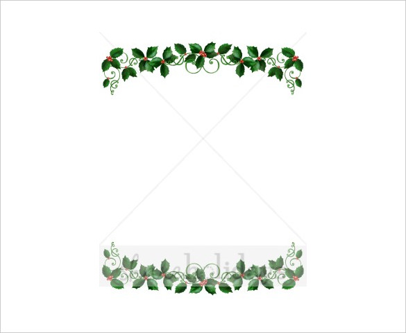 585x480 Holiday Border Templates