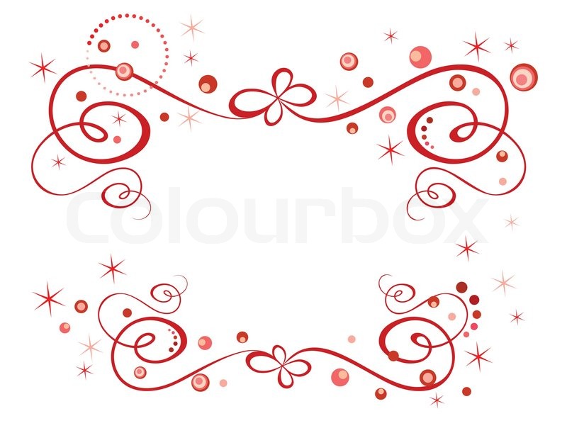 800x611 Red Holiday Border Stock Vector Colourbox