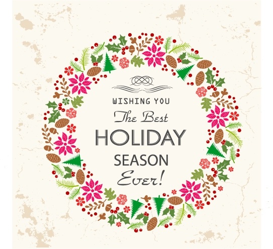 543x496 Retro Holiday Card Free Vector In Adobe Illustrator