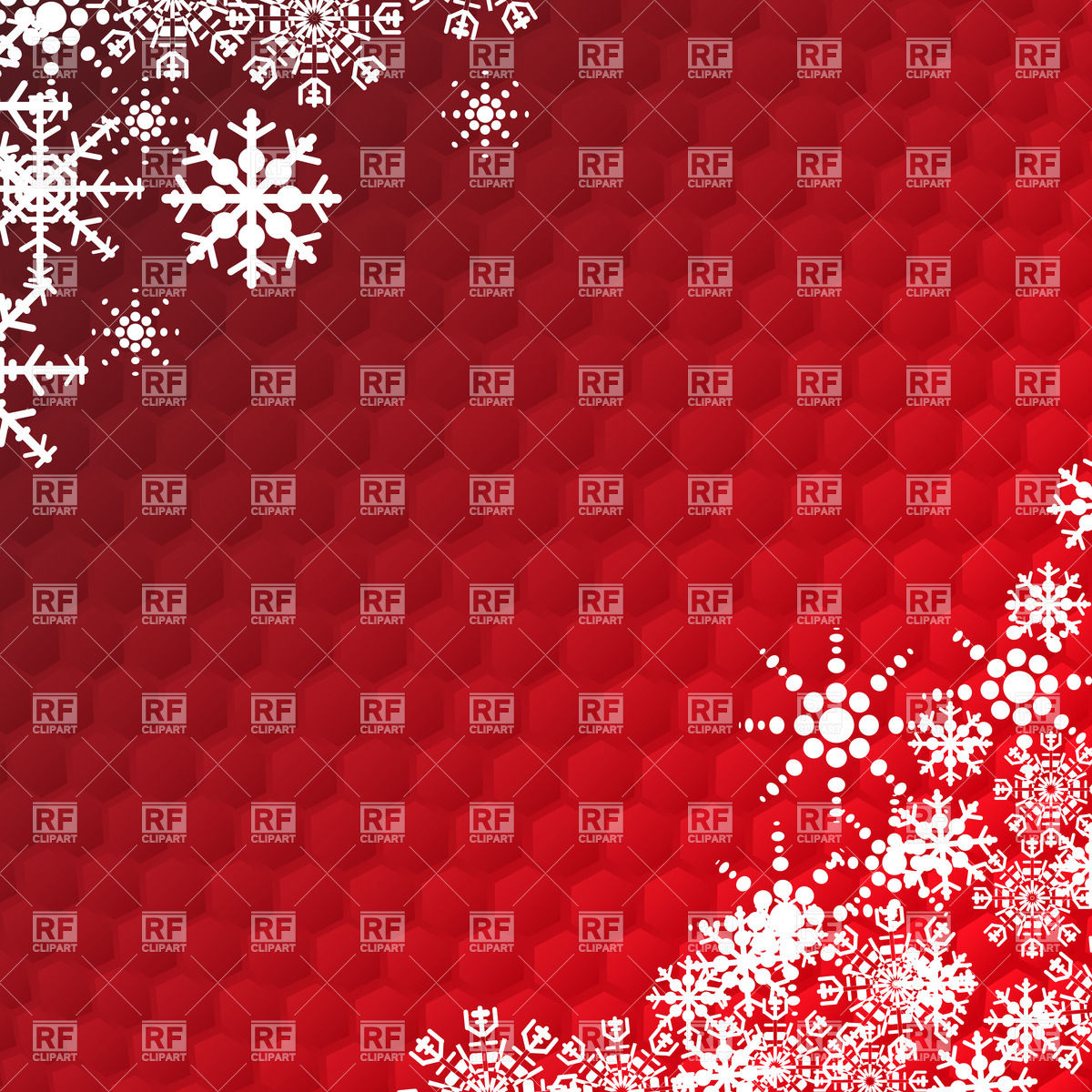 1200x1200 Winter Holidays Card With Snowflakes And Place For Text Vector