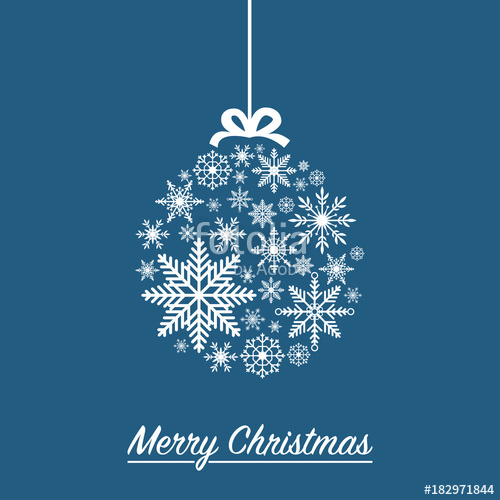 500x500 Christmas Ball Made From Snowflakes