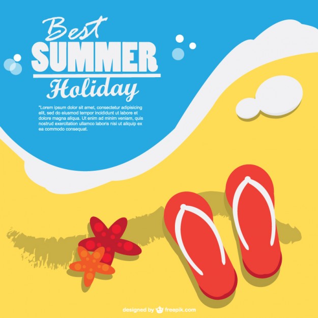 625x626 Summer Holiday Art Free Vector