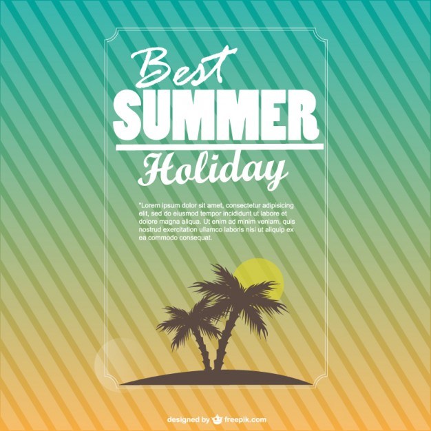 626x626 Summer Holiday Background Free Vector