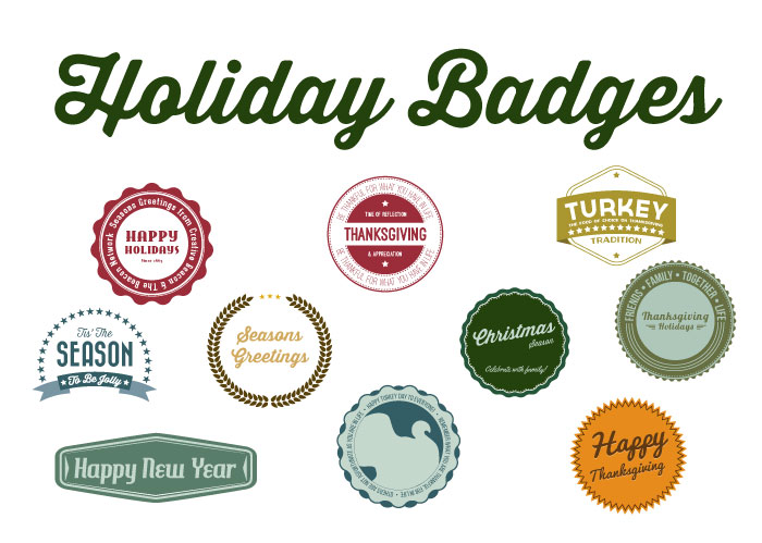 700x499 Free Vector Holiday Season Badges Creative Beacon
