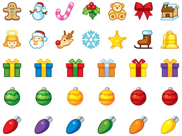 600x450 Christmas Holiday Icons
