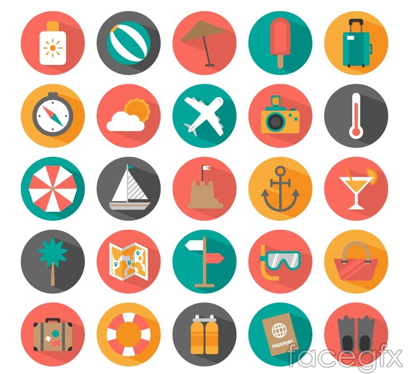 800x732 Summer Holiday Icon Vector Free Vectors Holiday Icon
