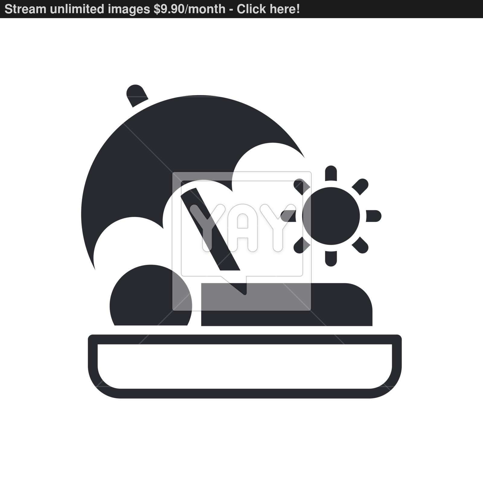 1600x1600 Vector Illustration Of Single Summer Holiday Icon Vector