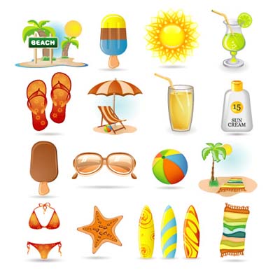 390x390 Free Summer Holiday Icons For Designers Designbeep