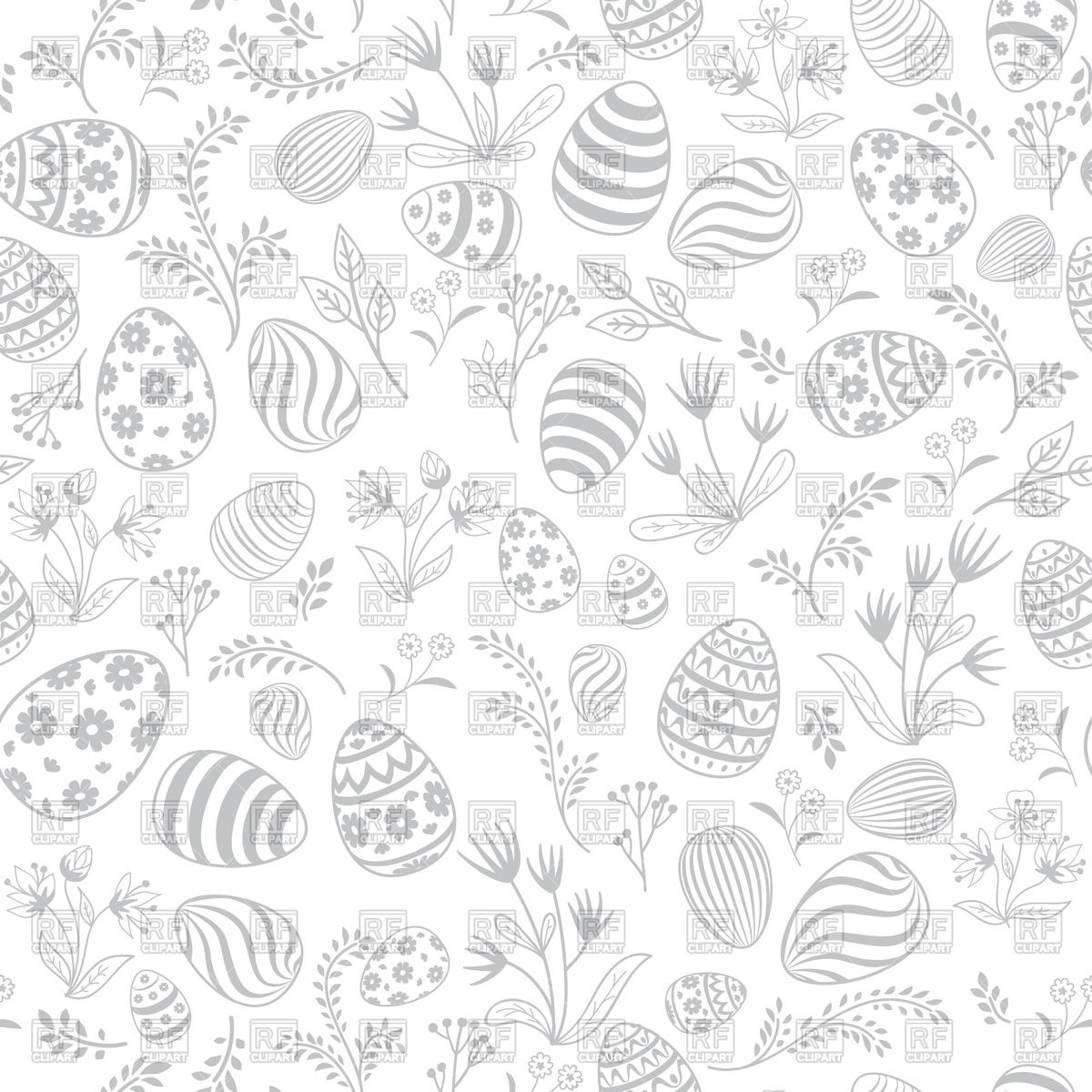 Easter Egg Seamless Pattern 1200x1200 Easter Egg Seamless Pattern