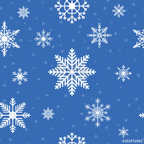 Snowflakes Seamless Pattern Christmas And New Year Winter Holiday 500x500 Snowflakes Seamless Pattern Christmas And New Year Winter Holiday