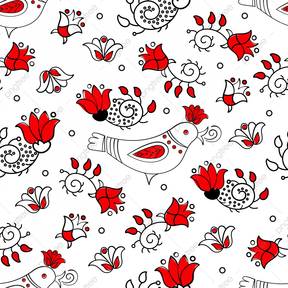 Spring Season Ethnic Doodle Bird Ornament Holiday Cartoon Seamless 1200x1200 Spring Season Ethnic Doodle Bird Ornament Holiday Cartoon Seamless