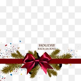 260x260 Exquisite Christmas Ribbon Background Vector Material, Exquisite