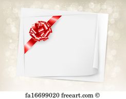 245x194 Free Art Print Of Holiday Background With Gift Glossy Bow