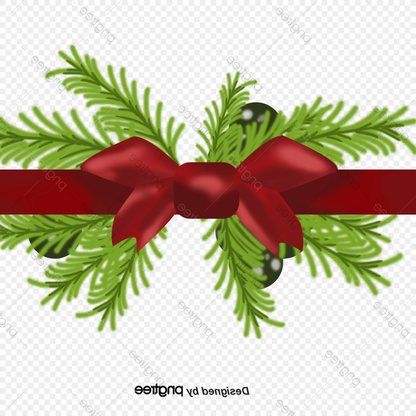 1440x1440 Holiday Red Ribbon Vector Hoodamathrun