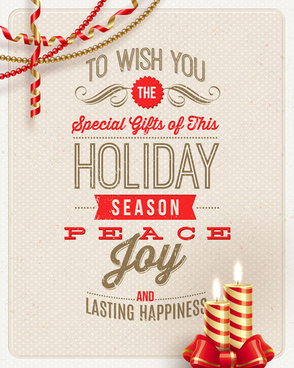 294x368 Holiday Ribbon Free Vector Download