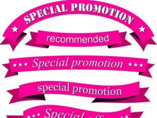 310x233 Holiday Ribbons Banner Vector Free Vectors Ui Download