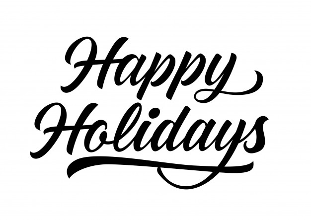 626x443 Happy Holidays Lettering Vector Free Download