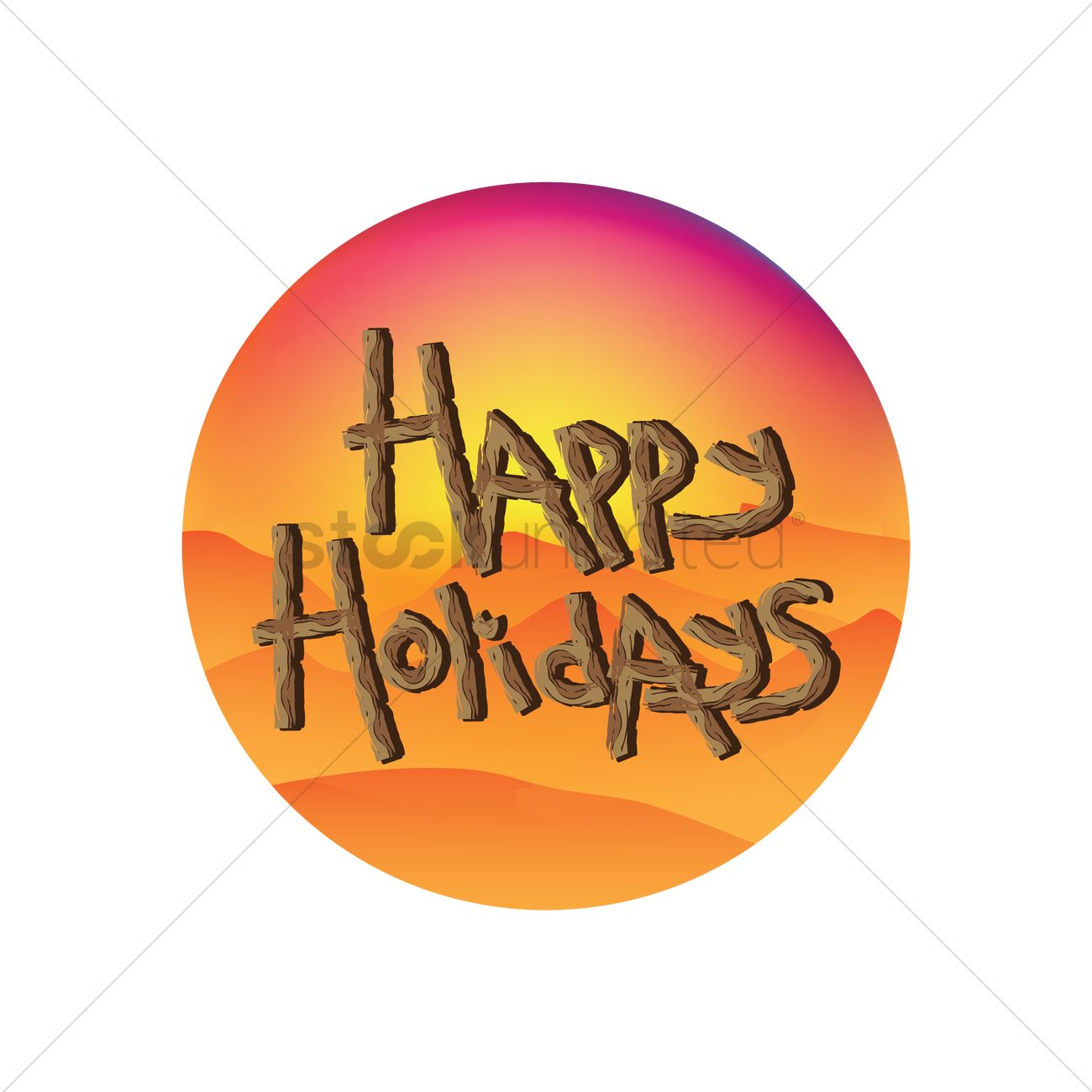1300x1300 Happy Holidays Vector Image