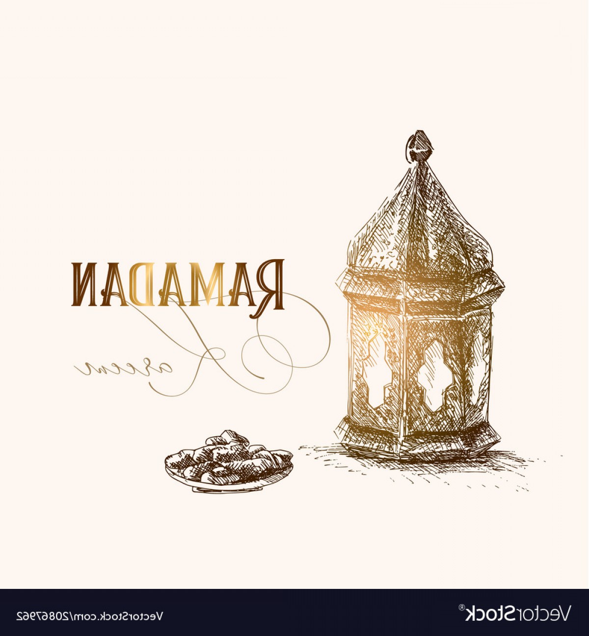 1200x1296 Greeting Card Invitation For Muslim Holiday Vector Lamaison