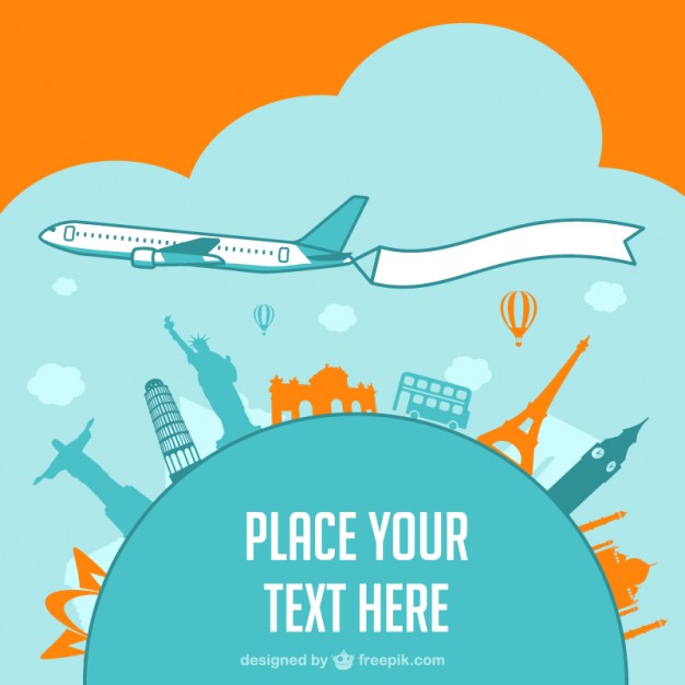 626x626 Airplane Holiday Vector Template Vector Free Vector Download