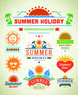 301x368 Vector Summer Holiday Logo Free Vector Download