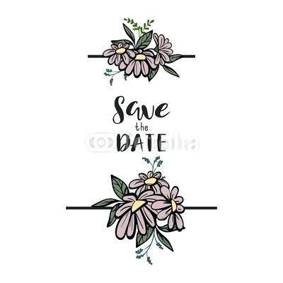 400x400 Save The Date Wedding Template