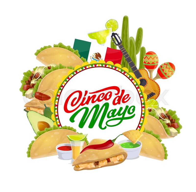 800x784 Cinco De Mayo Mexican Holiday Vector Stock Vector Colourbox
