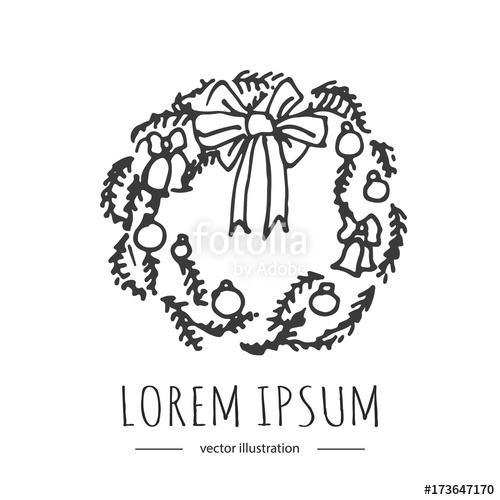 500x500 Hand Drawn Doodle Merry Christmas Related Icon