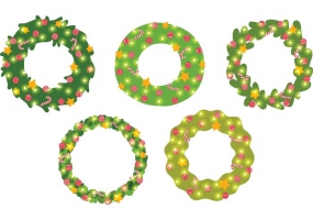 285x200 Holiday Wreath Free Vector Graphic Art Free Download