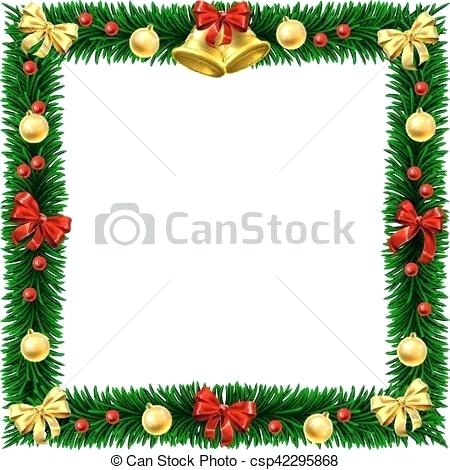 450x470 Square Holiday Wreaths Wreath Border Frame Tree Clip Art Vector