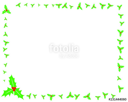 500x400 Holly Border Stock Image And Royalty Free Vector On Fotolia